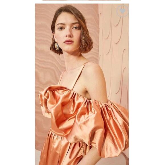 B72 Ulla Johnson Lelita Off Shoulder Dress Womens 6 Gala Maximalism Statement - Picture 3 of 8